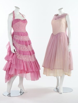 Lot 152 - Five prom dresses, 1950s-early 1960s, in...
