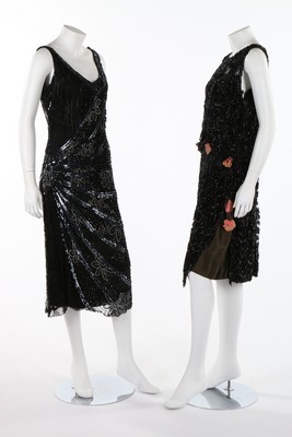 Lot 153 - A group of damaged evening dresses, 1920s-30s,...