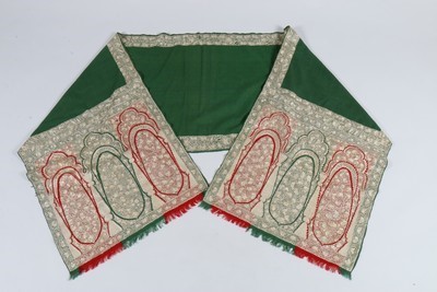 Lot 195 - An embroidered Delhi stole, Indian circa 1850,...