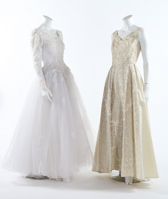 Lot 151 - Bridal gowns and accessories, five assorted...