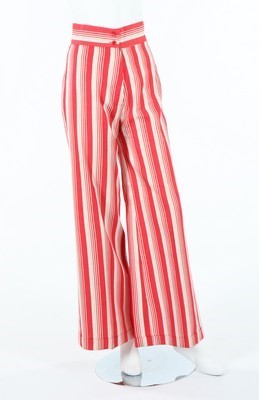 Lot 175 - A Mary Quant Ginger Group striped woven cotton...