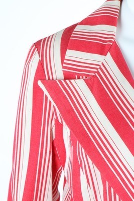 Lot 175 - A Mary Quant Ginger Group striped woven cotton...