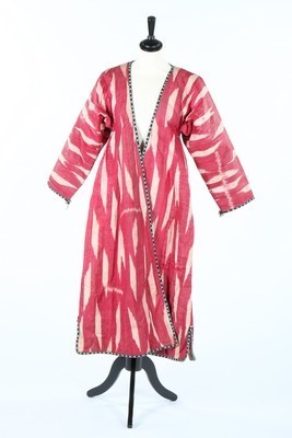 Lot 455 - Central Asian robes and textiles, comprising:...