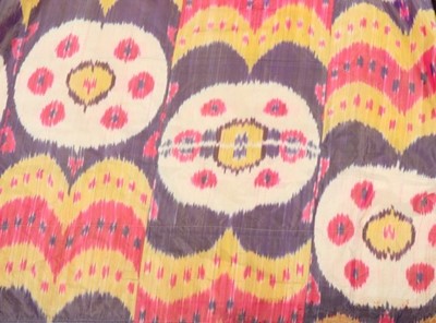 Lot 455 - Central Asian robes and textiles, comprising:...