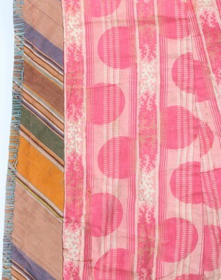 Lot 455 - Central Asian robes and textiles, comprising:...