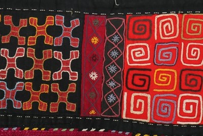 Lot 455 - Central Asian robes and textiles, comprising:...