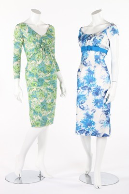 Lot 208 - Four colourfully printed or woven dresses,...