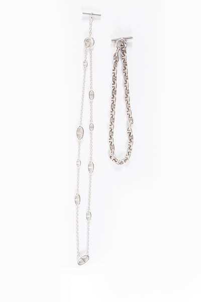 Lot 156 - An Hermès 'Farandole' sterling silver necklace,...