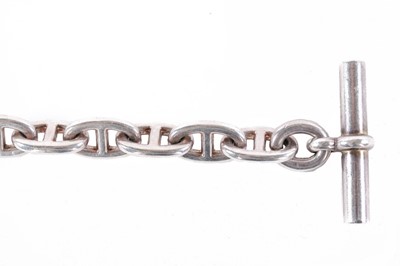Lot 156 - An Hermès 'Farandole' sterling silver necklace,...