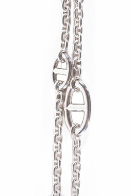 Lot 156 - An Hermès 'Farandole' sterling silver necklace,...