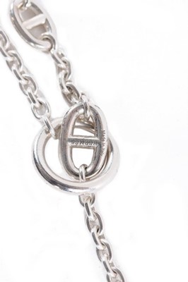 Lot 156 - An Hermès 'Farandole' sterling silver necklace,...