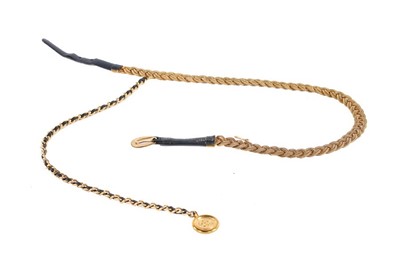 Lot 157 - A Chanel braided gilt chain belt, 1990s,...