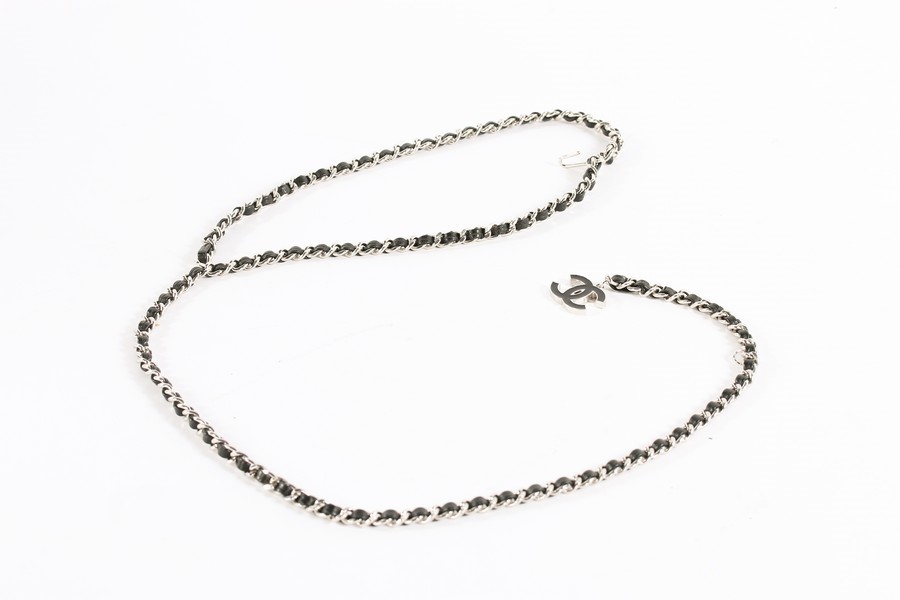 Lot 157 - A Chanel braided gilt chain belt, 1990s,
