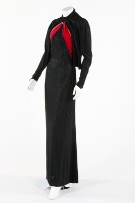 Lot 225 - Evening-wear, 1920s-30s, comprising: black and...