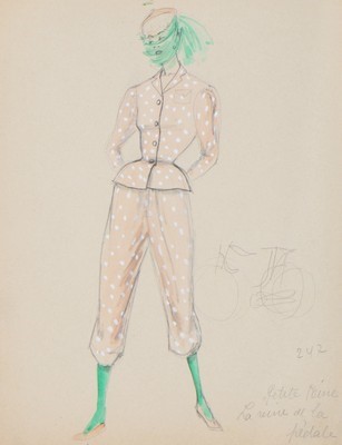 Lot 235 - Fashion sketches, photographs and archive...