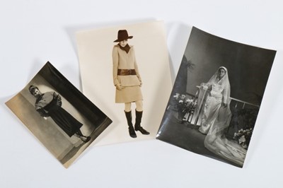 Lot 235 - Fashion sketches, photographs and archive...