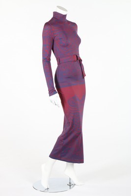 Lot 315 - A Jean Paul Gaultier tattoo print dress,...