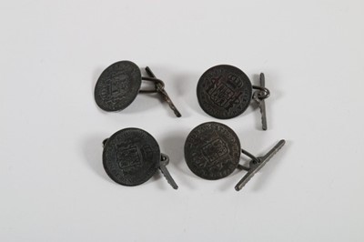 Lot 406 - Spanish Colonial coin buttons, mainly 1780s,...