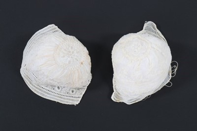 Lot 420 - A group of adult and baby caps, c.1800-1890,...