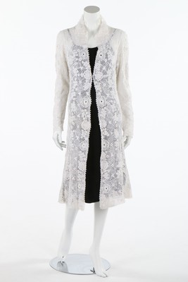 Lot 429 - A good Irish crochet coat, circa 1924, with...