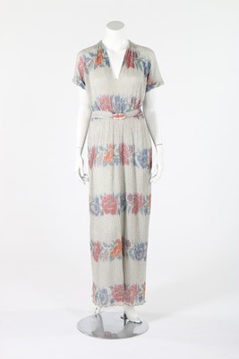 Lot 102 - A Missoni printed silver lurex knitted dress,...