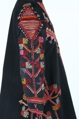 Lot 479 - Two embroidered women's robes, Syrian, early...
