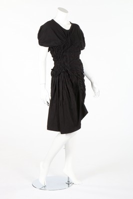 Lot 349 - A Comme des Garcons black shirred cotton...