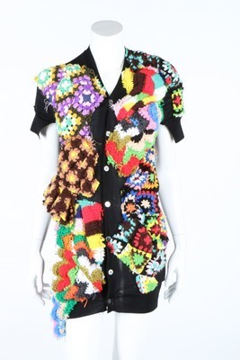 Lot 354 - A Comme des Garcons crocheted 'granny squares'...