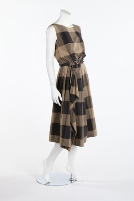 Lot 355 - An Issey Miyake black and tan checked cotton...