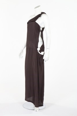 Lot 359 - A Yohji Yamamoto black rayon evening dress,...