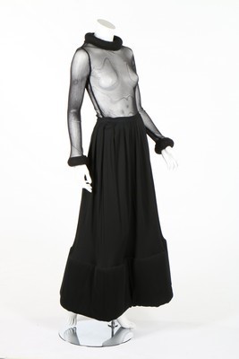 Lot 360 - A Jean Paul Gaultier transparent black bodice...