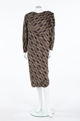 Lot 361 - An Issey Miyake cotton lattice weave dress,...