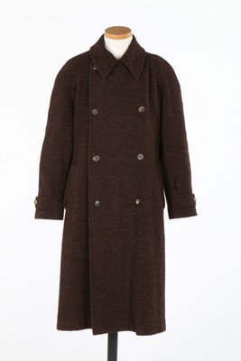Lot 258 - A Ferragamo mink lined brown leather man's...
