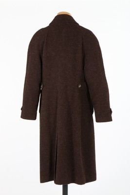 Lot 258 - A Ferragamo mink lined brown leather man's...