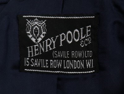 Lot 259 - A Henry Poole & Co bespoke navy velvet smoking...