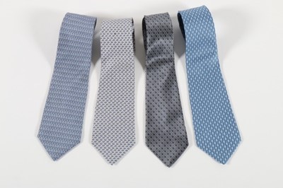 Lot 283 - A large group of blue-toned silk ties, approx...