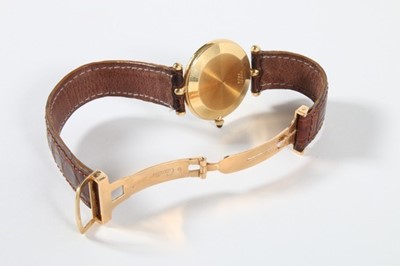 Lot 297 - A Van Cleef & Arpels man's gold wrist watch,...