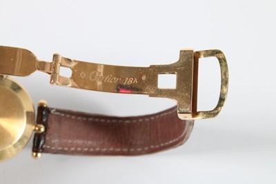Lot 297 - A Van Cleef & Arpels man's gold wrist watch,...