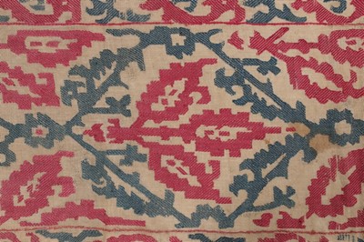 Lot 434 - An embroidered bolster panel, Turkish, Ottoman,...