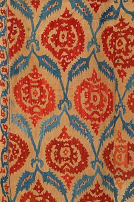 Lot 438 - A rare embroidered quilt facing (Yorgan Yuzu),...