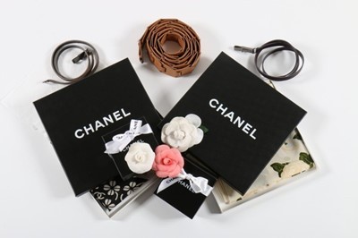 Lot 42 - A group of Chanel accessories, comprising:...