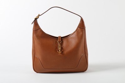 Lot 51 - An Hermès tan leather handbag, 1990, blind...