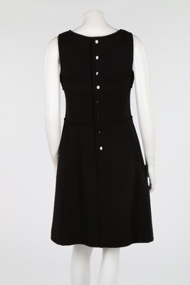 Lot 123 - An Andr Courrges black knitted jersey mini...