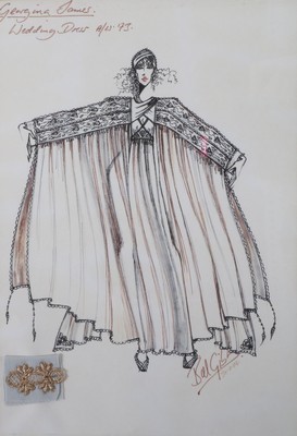 Lot 160 - The matching Bill Gibb fashion sketch for the...