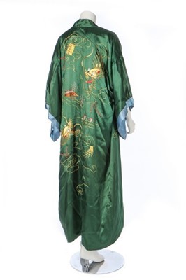 Lot 221 - A reversible embroidered silk kimono and seven...