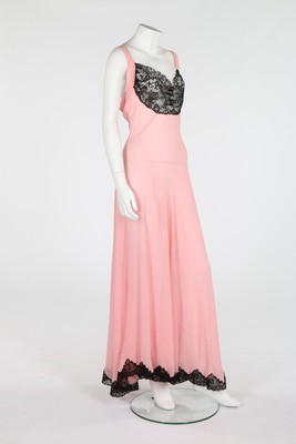 Lot 84 - Wallis Simpson's pale rose-pink chiffon and...