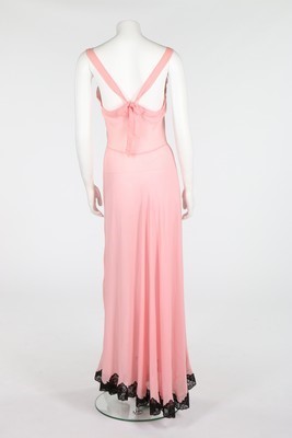 Lot 84 - Wallis Simpson's pale rose-pink chiffon and...