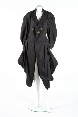 Lot 195 - A John Galliano black gabardine frock coat,...