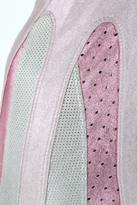 Lot 288 - An Alexander McQueen metallic finished suede...