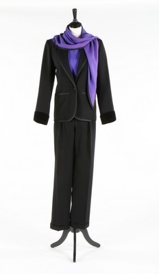 Lot 163 - An Yves Saint Laurent 'Le Smoking' dinner suit,...